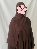 Bamboo Modal Hijab – Mørkebrun