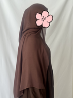 Bamboo Modal Hijab – Mørkebrun