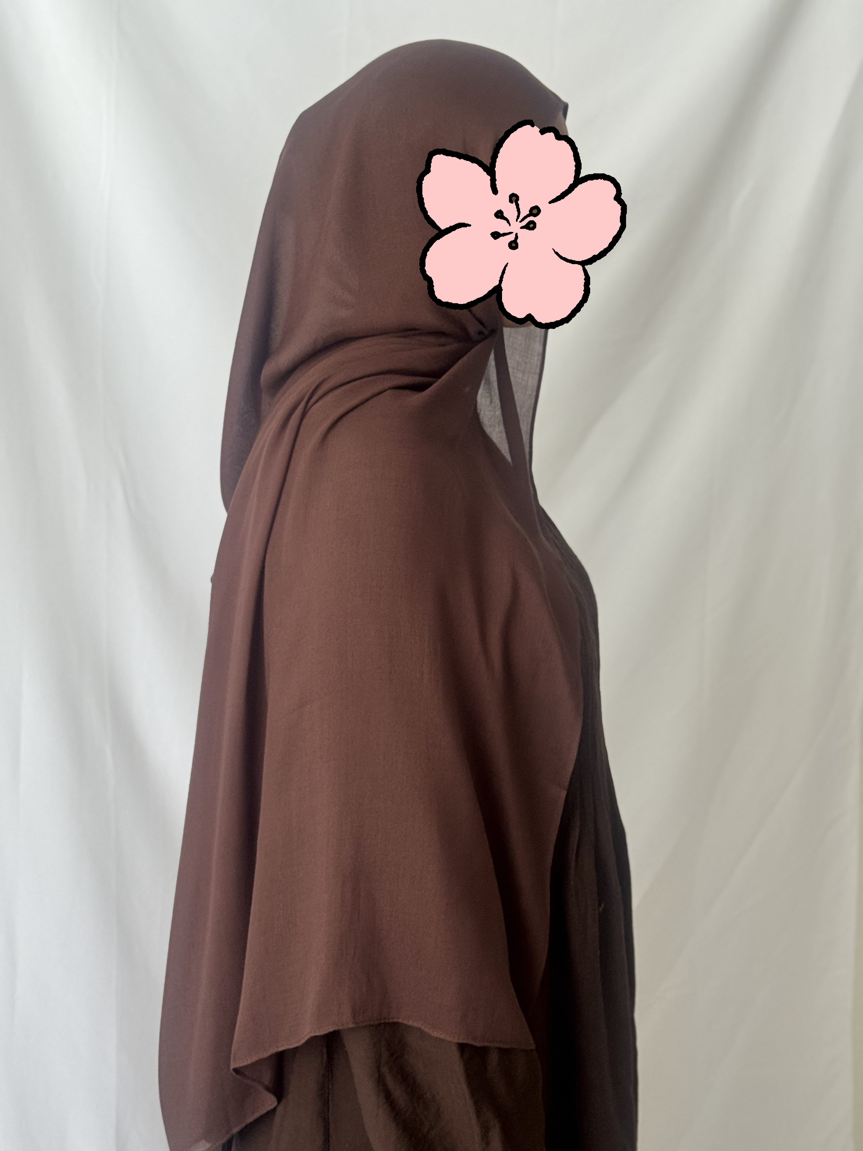 Bamboo Modal Hijab – Mørkebrun