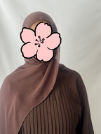 Bamboo Modal Hijab – Mørkebrun